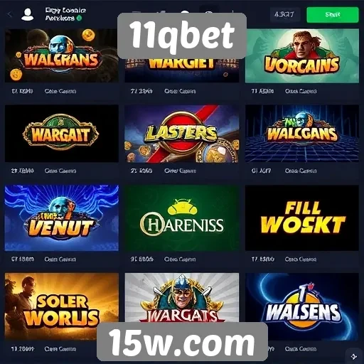 Comparação de jogos disponíveis no 11qbet